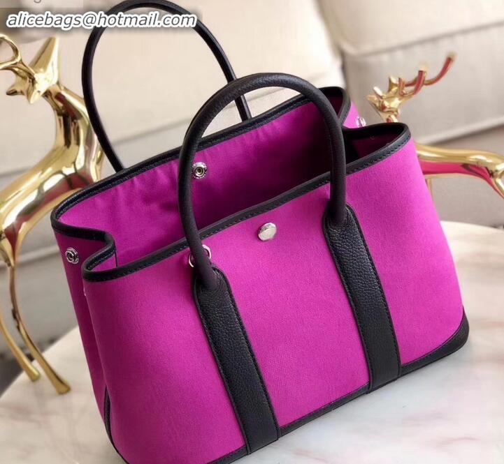 Purchase Hermes Canvas Garden Party 30 Bag Light Purple H091411