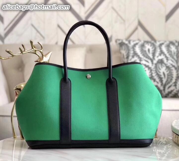 Most Popular Hermes Canvas Garden Party 36 Bag Green H091412