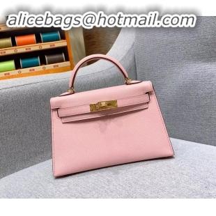 Trendy Design Hermes Mini Kelly II Bag in Original Chevre Leather H091413 Pink