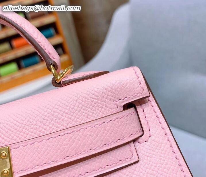 Trendy Design Hermes Mini Kelly II Bag in Original Chevre Leather H091413 Pink