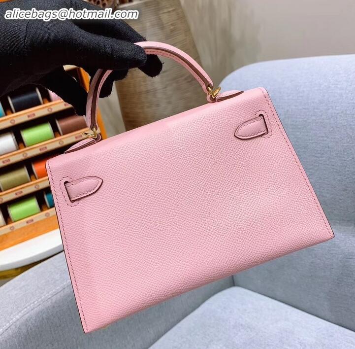 Trendy Design Hermes Mini Kelly II Bag in Original Chevre Leather H091413 Pink