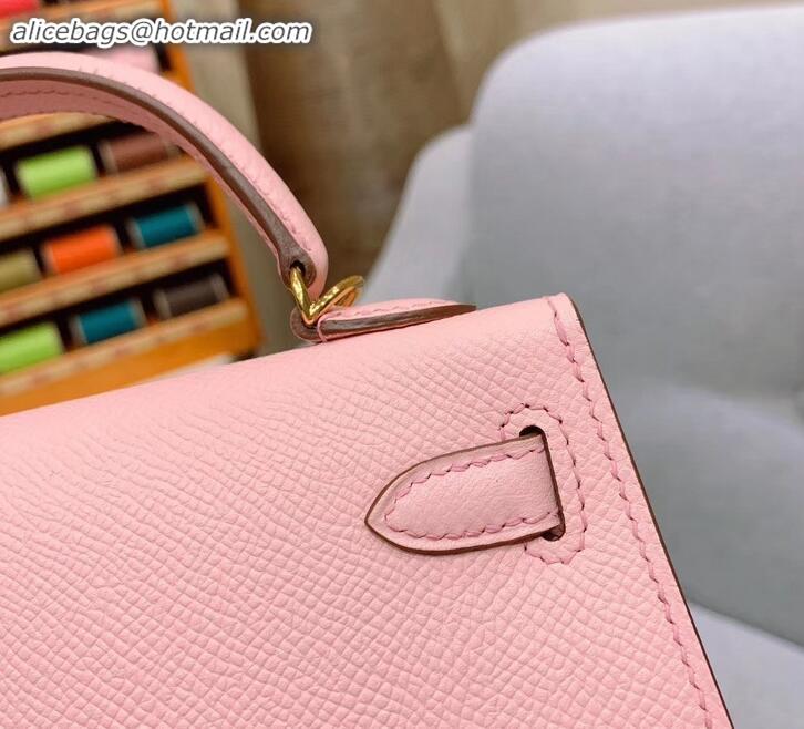 Trendy Design Hermes Mini Kelly II Bag in Original Chevre Leather H091413 Pink