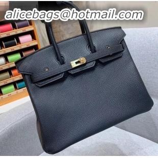 Luxury Hermes Birkin 25cm Bag in Original Epsom Leather H091416 Black