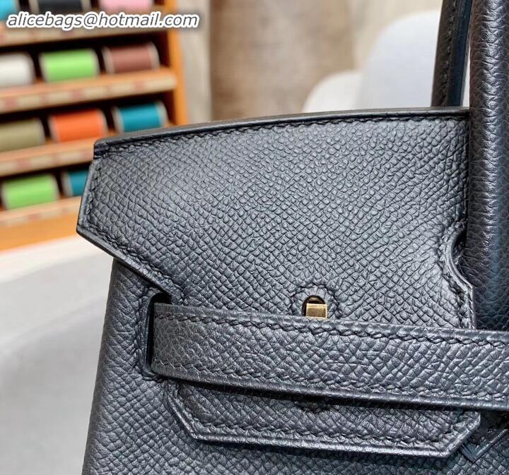 Luxury Hermes Birkin 25cm Bag in Original Epsom Leather H091416 Black