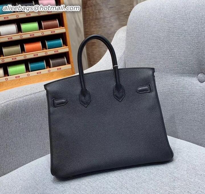 Luxury Hermes Birkin 25cm Bag in Original Epsom Leather H091416 Black