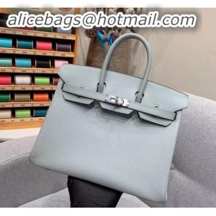 Discount Hermes Birkin 25cm Bag in Original Epsom Leather H091416 Glacier Gray