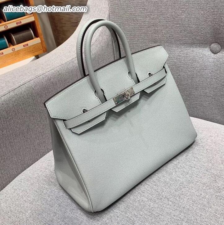 Discount Hermes Birkin 25cm Bag in Original Epsom Leather H091416 Glacier Gray