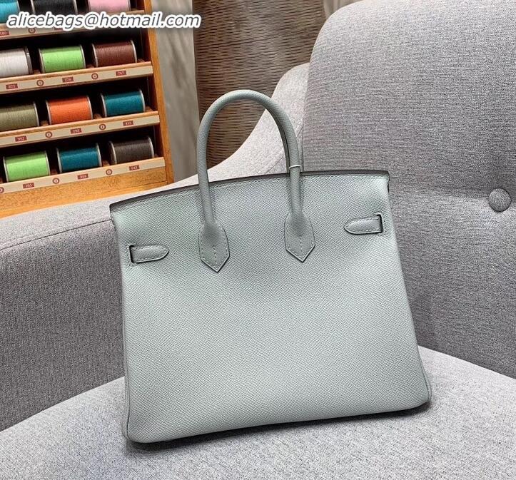 Discount Hermes Birkin 25cm Bag in Original Epsom Leather H091416 Glacier Gray