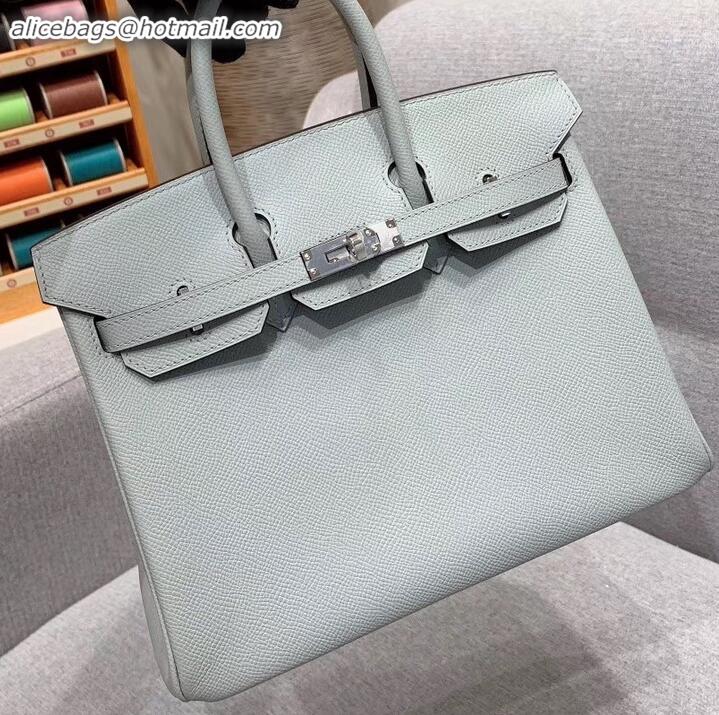 Discount Hermes Birkin 25cm Bag in Original Epsom Leather H091416 Glacier Gray