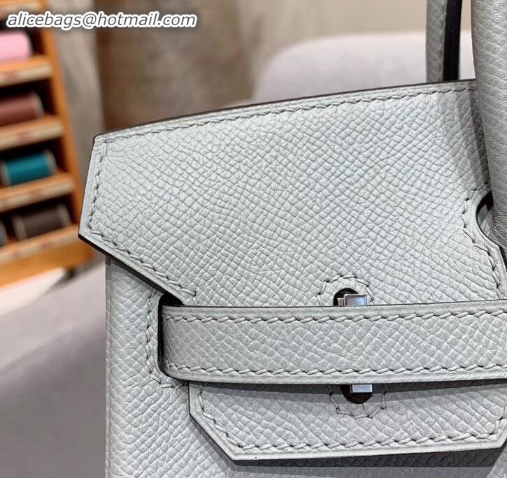 Discount Hermes Birkin 25cm Bag in Original Epsom Leather H091416 Glacier Gray