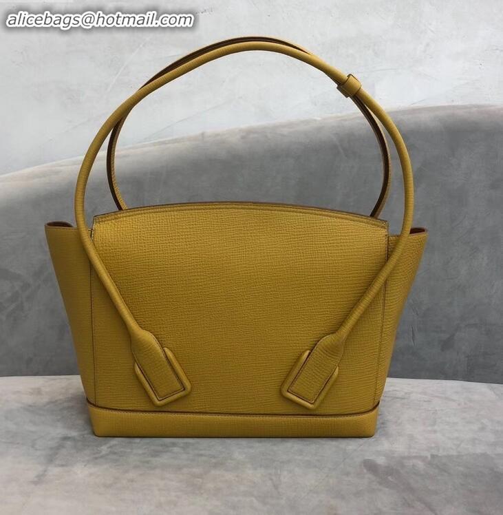 Discount Bottega Veneta Arco 33 Bag in Grainy Calfskin Top Handle Bag BV90710 Yellow 2019