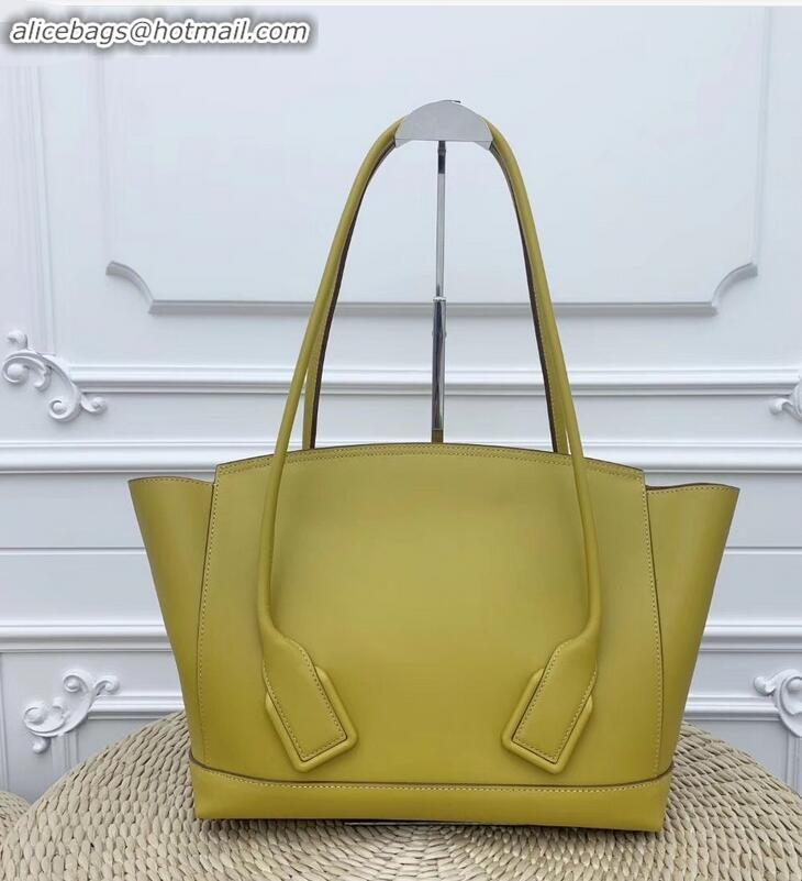 Hot Sell Bottega Veneta Arco 48 Bag in French Calf Top Handle Bag BV90701 Yellow 2019