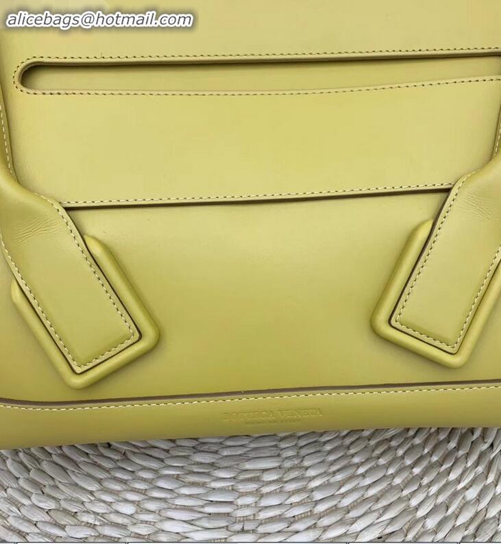 Hot Sell Bottega Veneta Arco 48 Bag in French Calf Top Handle Bag BV90701 Yellow 2019