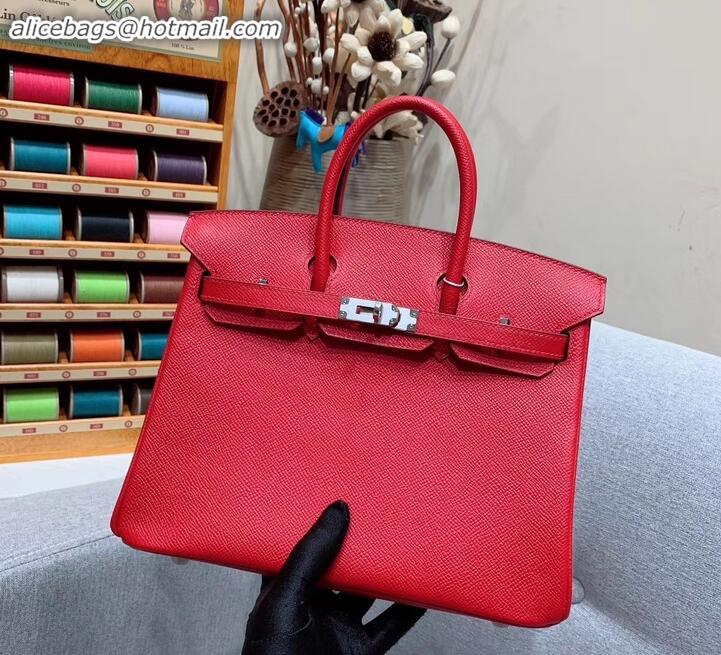 Discount Hermes Birkin 25cm Bag in Original Epsom Leather H091416 Red