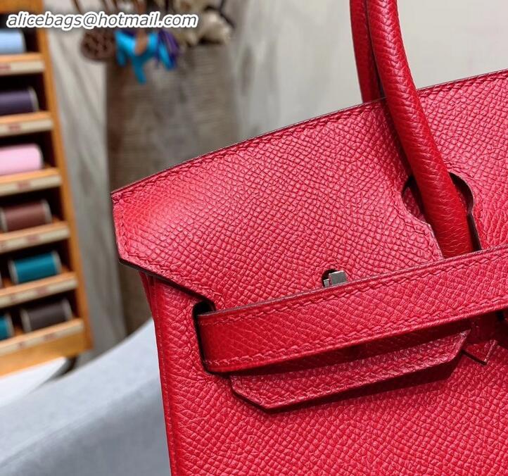 Discount Hermes Birkin 25cm Bag in Original Epsom Leather H091416 Red