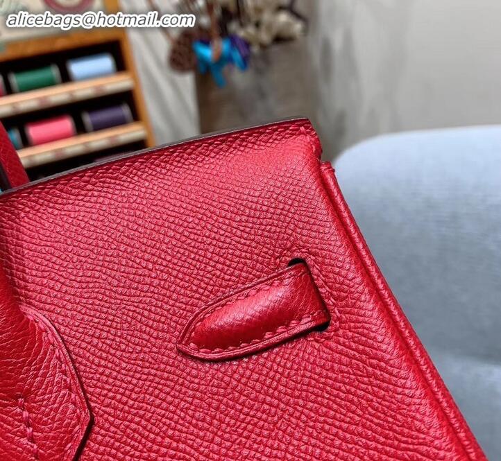 Discount Hermes Birkin 25cm Bag in Original Epsom Leather H091416 Red