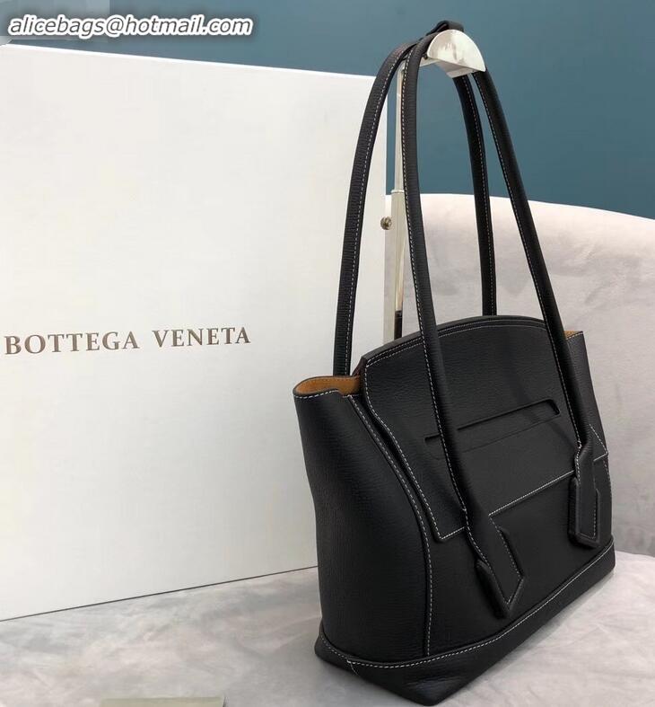 Buy Classic Bottega Veneta Arco 48 Bag in Grainy Calfskin Top Handle Bag BV90702 Black 2019