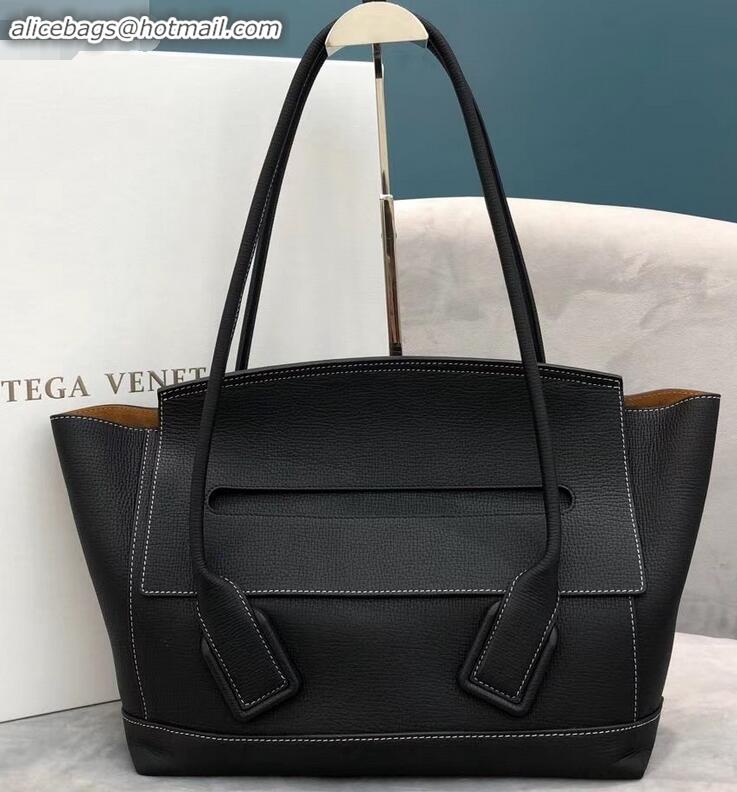 Buy Classic Bottega Veneta Arco 48 Bag in Grainy Calfskin Top Handle Bag BV90702 Black 2019