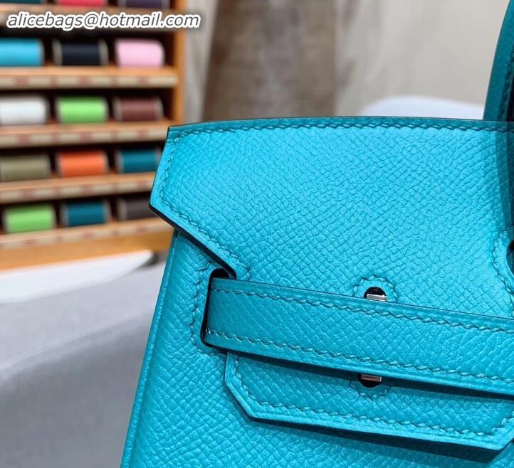 Best Price Hermes Birkin 25cm Bag in Original Epsom Leather H091416 Turquoise