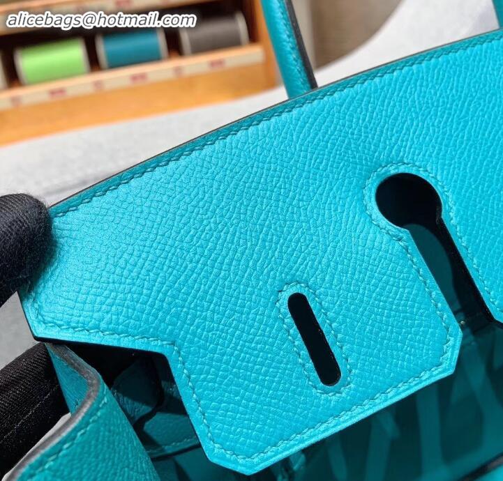 Best Price Hermes Birkin 25cm Bag in Original Epsom Leather H091416 Turquoise