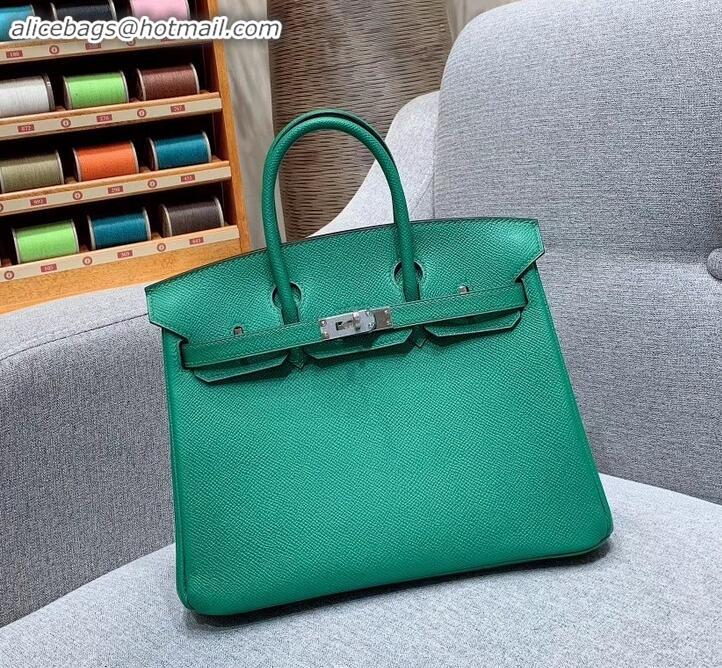 Super Quality Hermes Birkin 25cm Bag in Original Epsom Leather H091416 Green