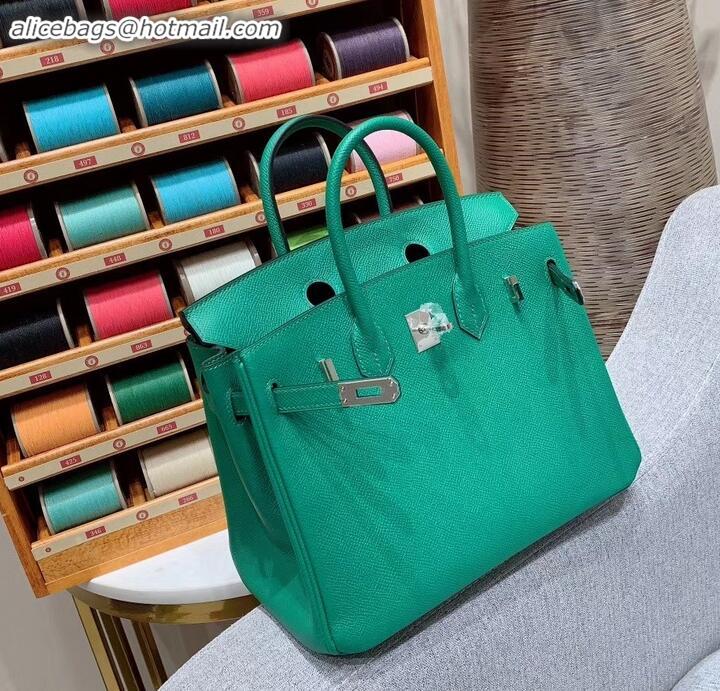 Super Quality Hermes Birkin 25cm Bag in Original Epsom Leather H091416 Green