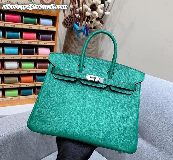 Super Quality Hermes Birkin 25cm Bag in Original Epsom Leather H091416 Green