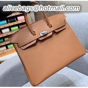 Best Quality Hermes Birkin 25cm Bag in Original Epsom Leather H091416 Brown