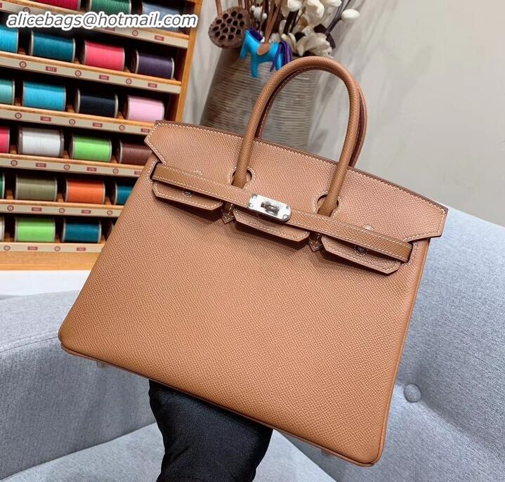 Best Quality Hermes Birkin 25cm Bag in Original Epsom Leather H091416 Brown