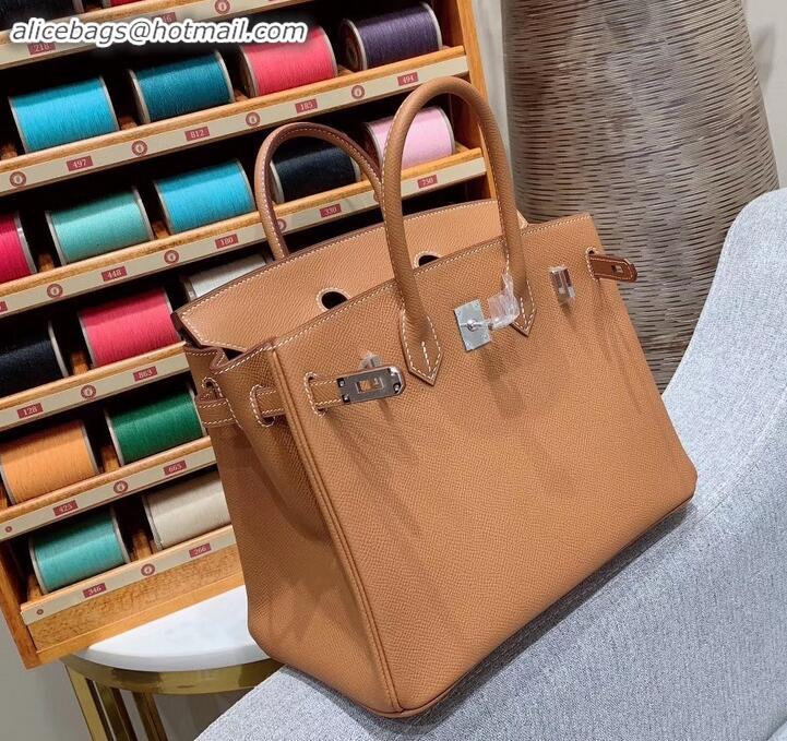 Best Quality Hermes Birkin 25cm Bag in Original Epsom Leather H091416 Brown