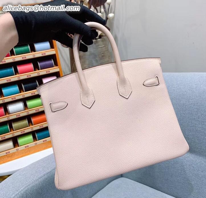 Fashion Hermes Birkin 25cm Bag in Original Togo Leather H091416 Beige