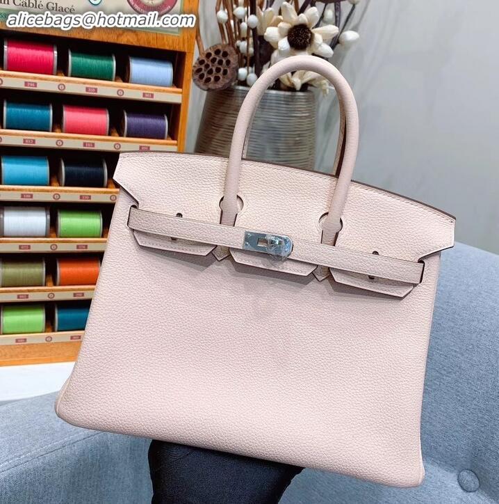 Fashion Hermes Birkin 25cm Bag in Original Togo Leather H091416 Beige