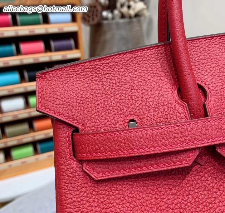 Good Product Hermes Birkin 25cm Bag in Original Togo Leather H091418 Red