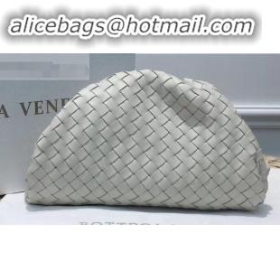 Cheapest Bottega Veneta Frame Pouch Clutch Small Bag In Intrecciato Woven Leather BV90716 Creamy 2019