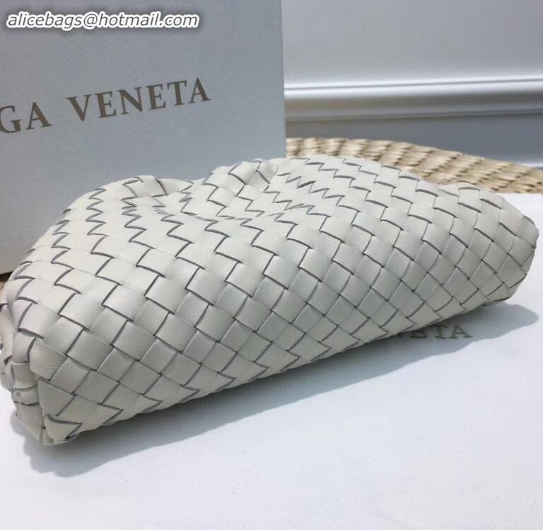 Cheapest Bottega Veneta Frame Pouch Clutch Small Bag In Intrecciato Woven Leather BV90716 Creamy 2019