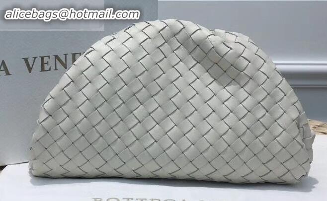 Cheapest Bottega Veneta Frame Pouch Clutch Small Bag In Intrecciato Woven Leather BV90716 Creamy 2019