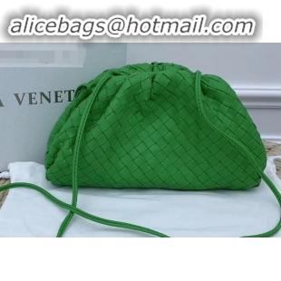 Grade Bottega Veneta Frame Pouch Clutch Small Bag with Strap In Intrecciato Woven Leather BV90721 Green 2019