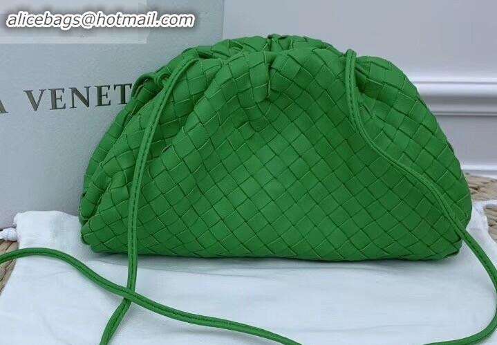 Grade Bottega Veneta Frame Pouch Clutch Small Bag with Strap In Intrecciato Woven Leather BV90721 Green 2019