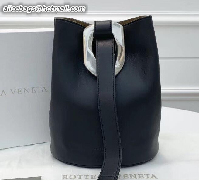 Buy Discount Bottega Veneta Drop Petite Bucket Bag BV90802 Black 2019