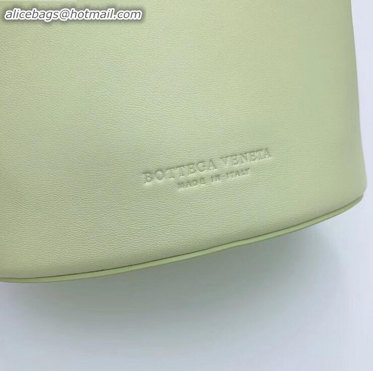 Unique Discount Bottega Veneta Drop Petite Bucket Bag BV90802 Light Yellow 2019