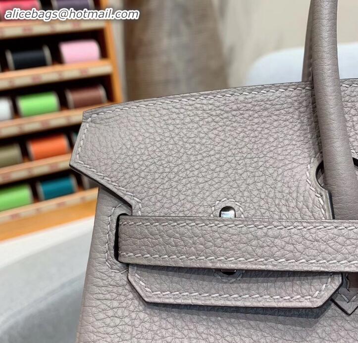 Best Product Hermes Birkin 25cm Bag in Original Togo Leather H091418 Light Gray