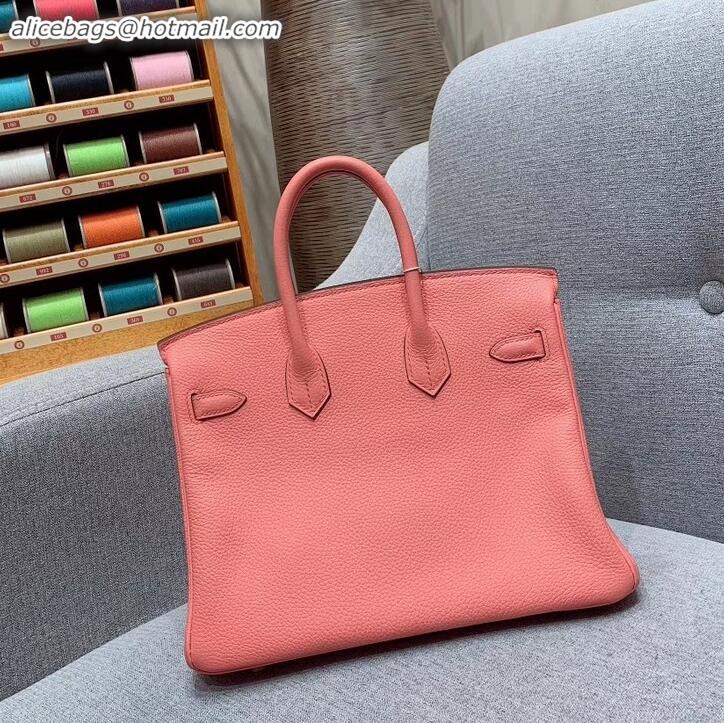 Perfect Hermes Birkin 25cm Bag in Original Togo Leather H091418 Pink