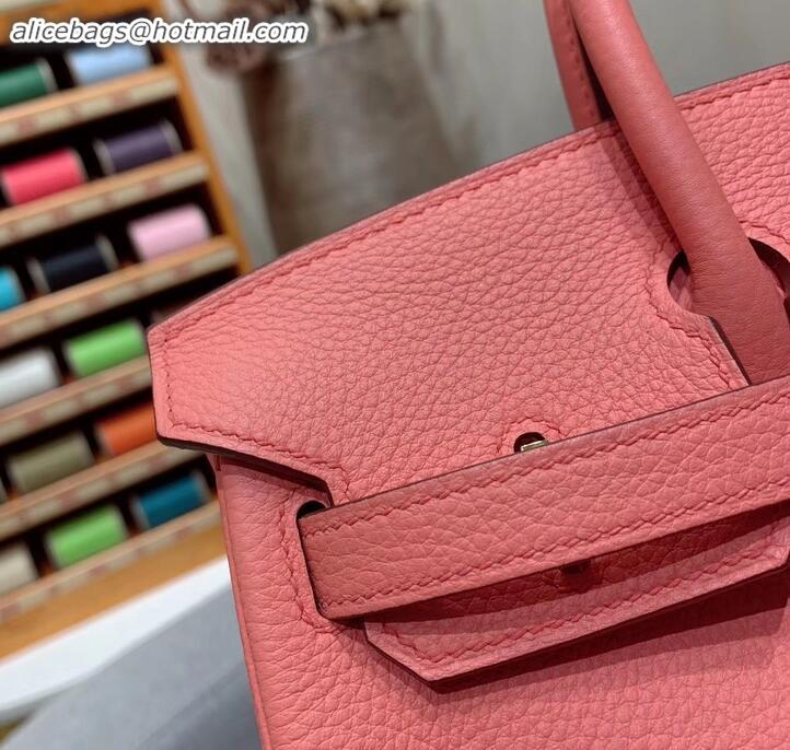 Perfect Hermes Birkin 25cm Bag in Original Togo Leather H091418 Pink