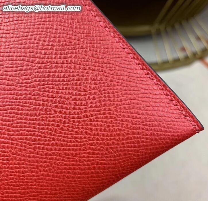 Unique Style Hermes Kelly 25cm Bag in Original Epsom Leather H091420 Red