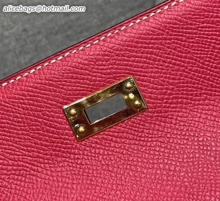 Low Cost Hermes Kelly 25cm Bag in Original Epsom Leather H091420 Fuchsia