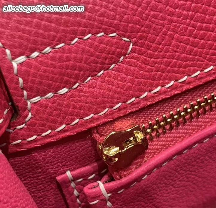 Low Cost Hermes Kelly 25cm Bag in Original Epsom Leather H091420 Fuchsia