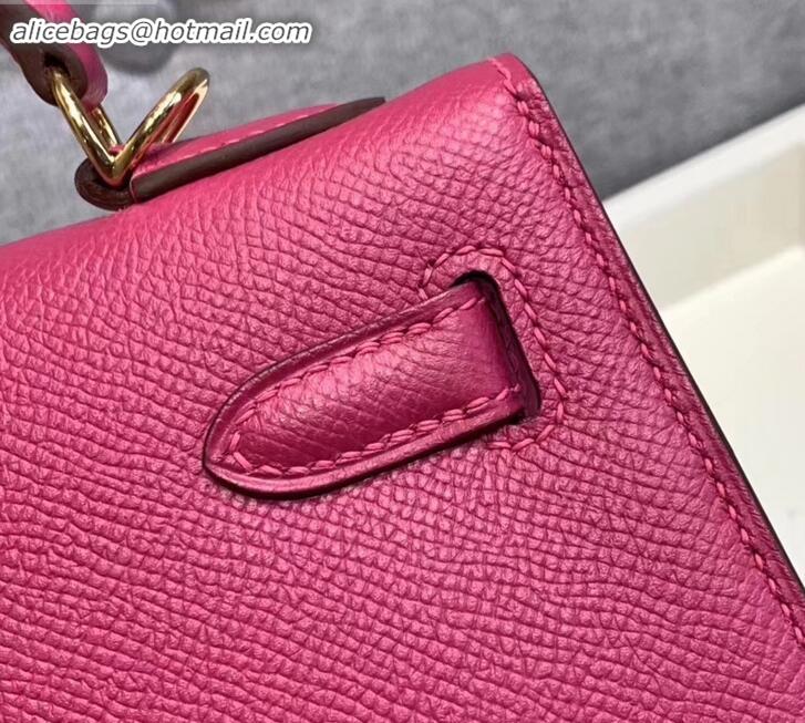 New Design Hermes Kelly 25cm Bag in Original Epsom Leather H091420 Antiqued Rose