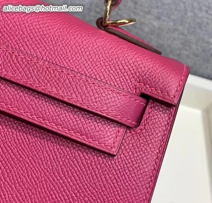 New Design Hermes Kelly 25cm Bag in Original Epsom Leather H091420 Antiqued Rose