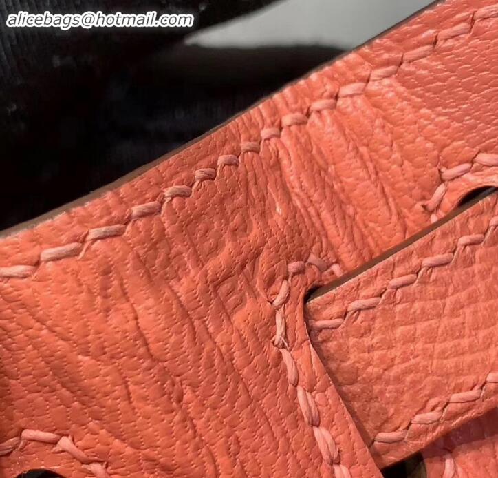 Affordable Price Hermes Kelly 25cm Bag in Original Epsom Leather H091420 Lobster Pink