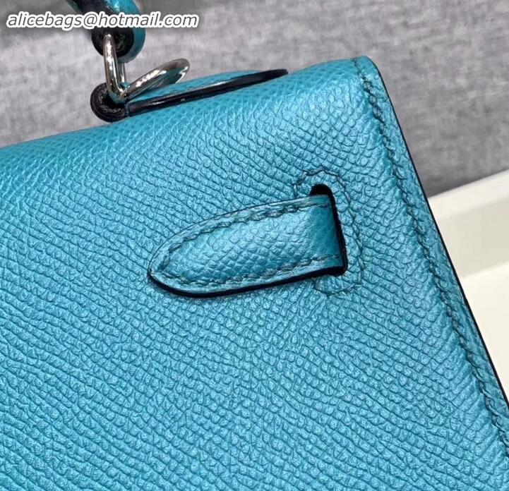 Best Price Hermes Kelly 25cm Bag in Original Epsom Leather H091420 Turquoise